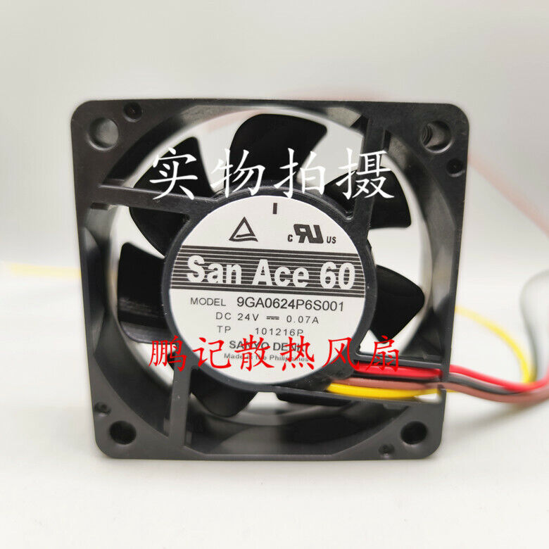 1 pcs Sanyo 9GA0624P6S001 DC Fans 60x20mm 24DC PWM4-wire cooling fan
