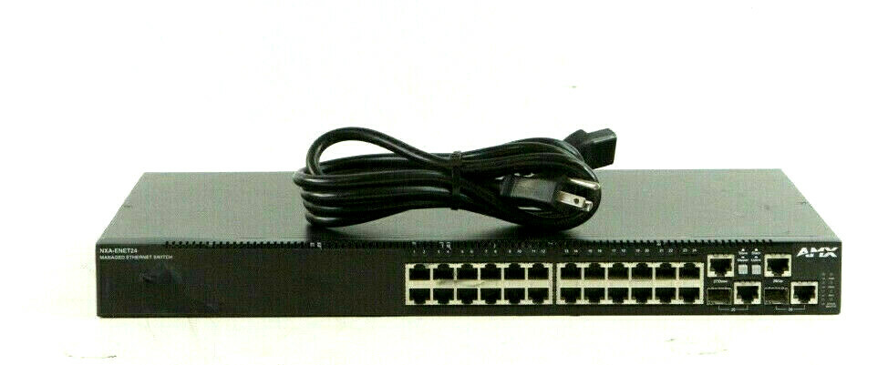 AMX NXA-ENET24 Managed Ethernet Switch Tested/ Working  i361 
