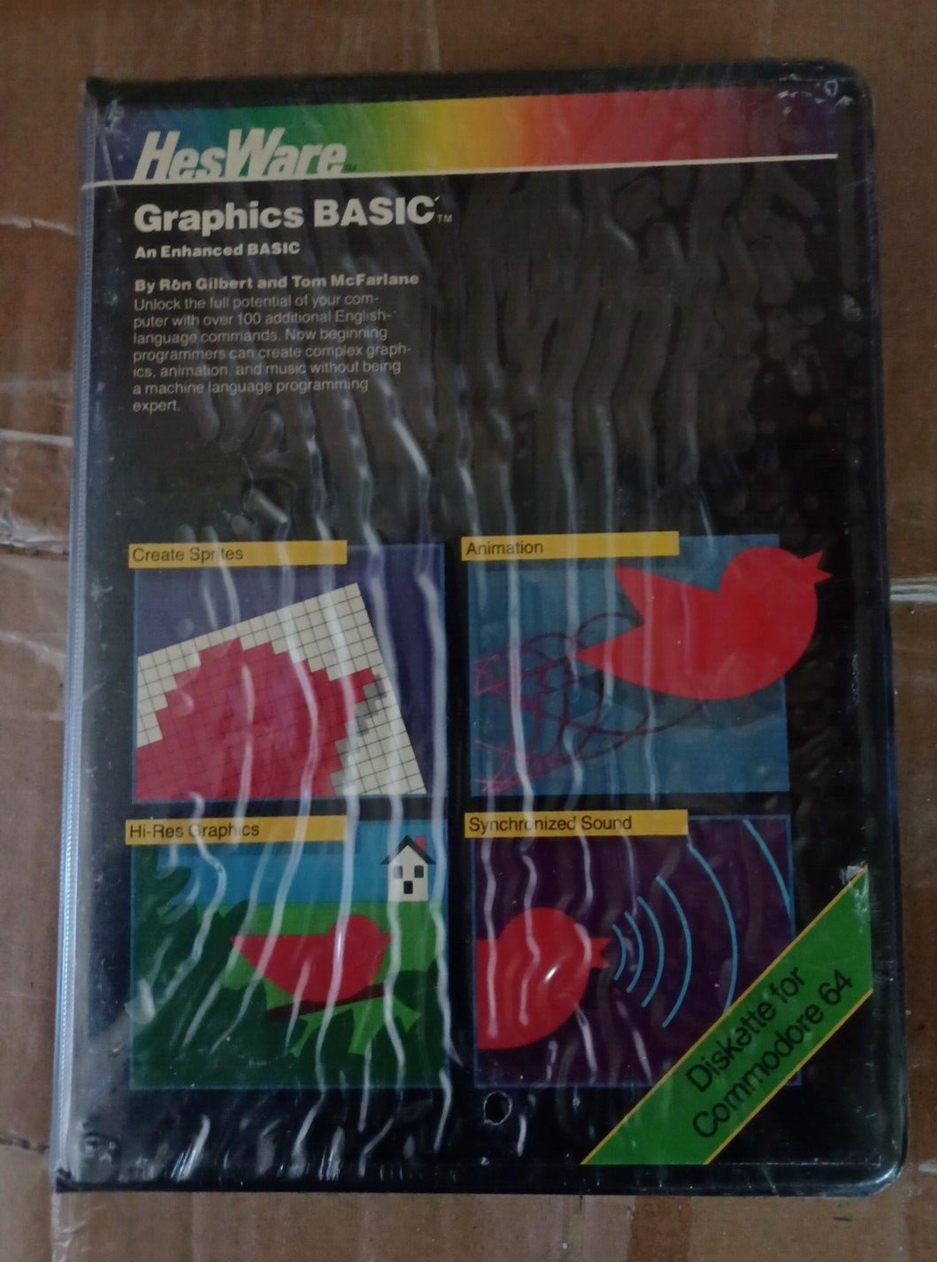 Vintage Commodore 64/128 HesWare GRAPHICS BASIC MISB Rare