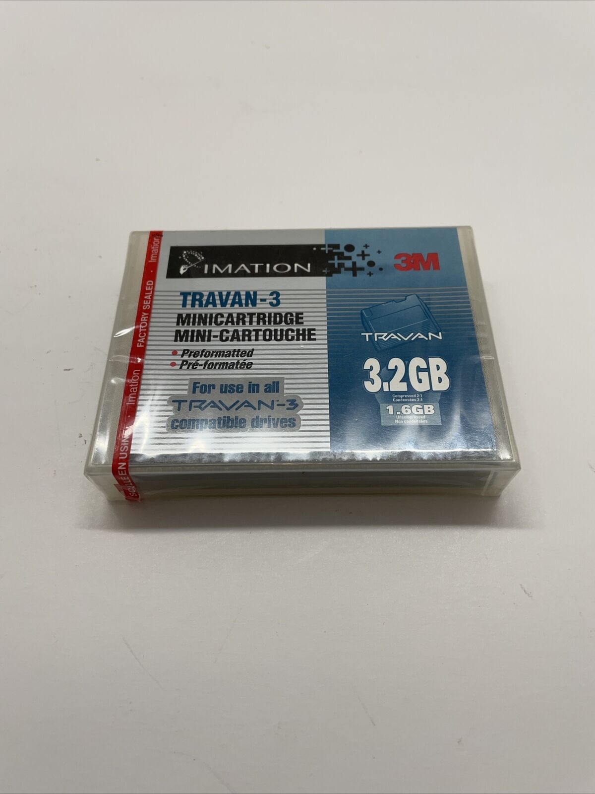 NEW SEALED Imation Travan-3 Minicartridge TR-3  Preformatted 3.2GB Vintage