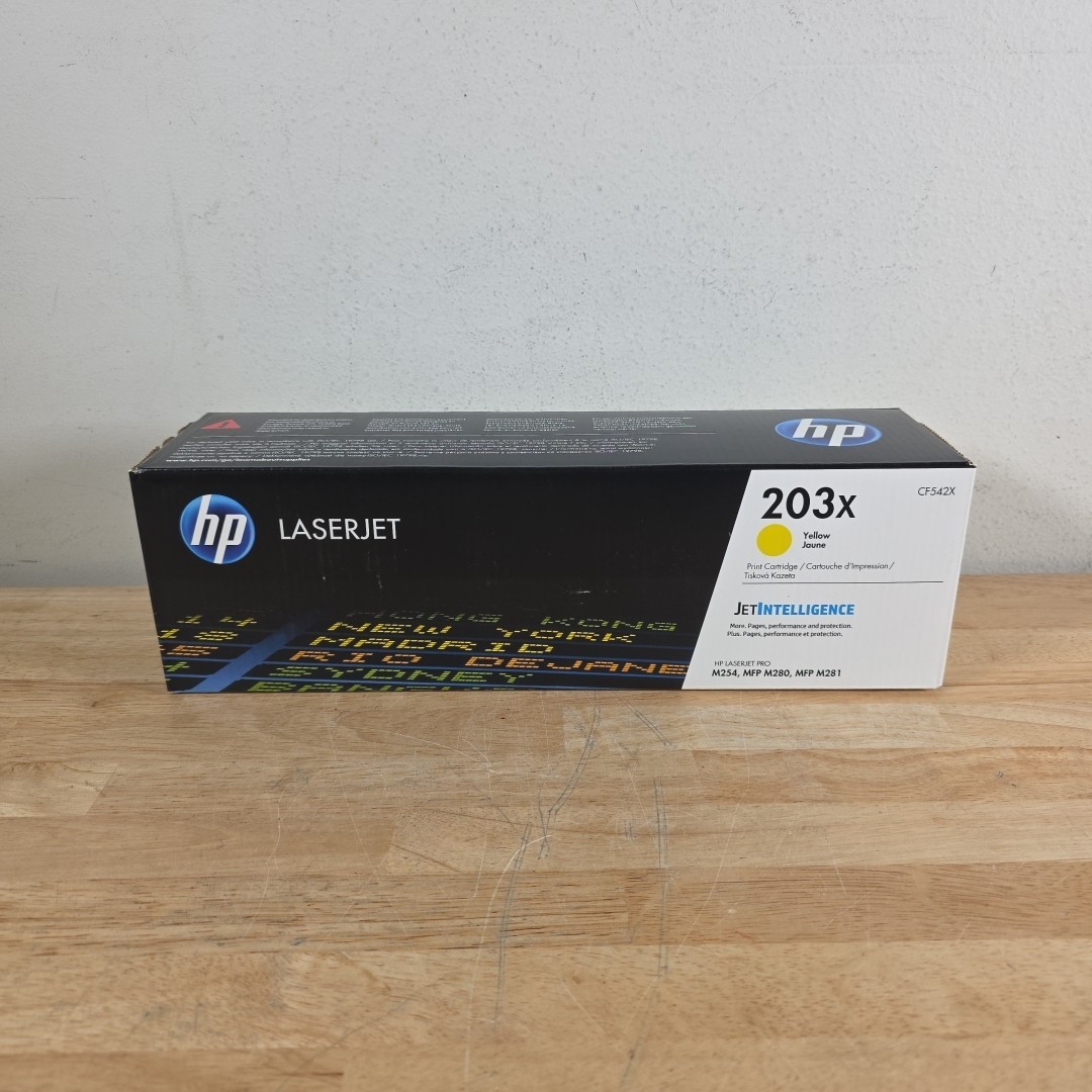 HP 203X Yellow LaserJet Toner Cartridge CF542X New Sealed Read Desc 