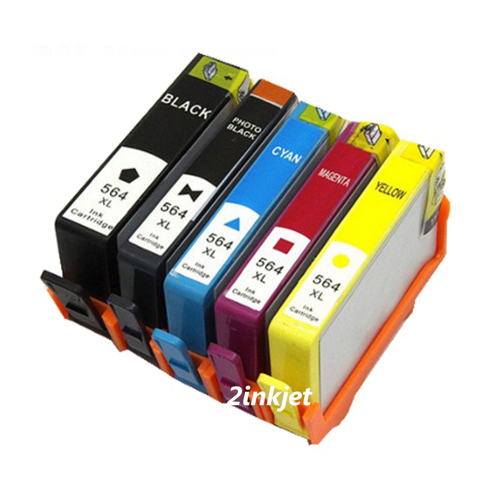 5Pk 564XL Compatible Ink Cartridge for HPhotosmar C6350 C6380 D5445 D5460 D7560