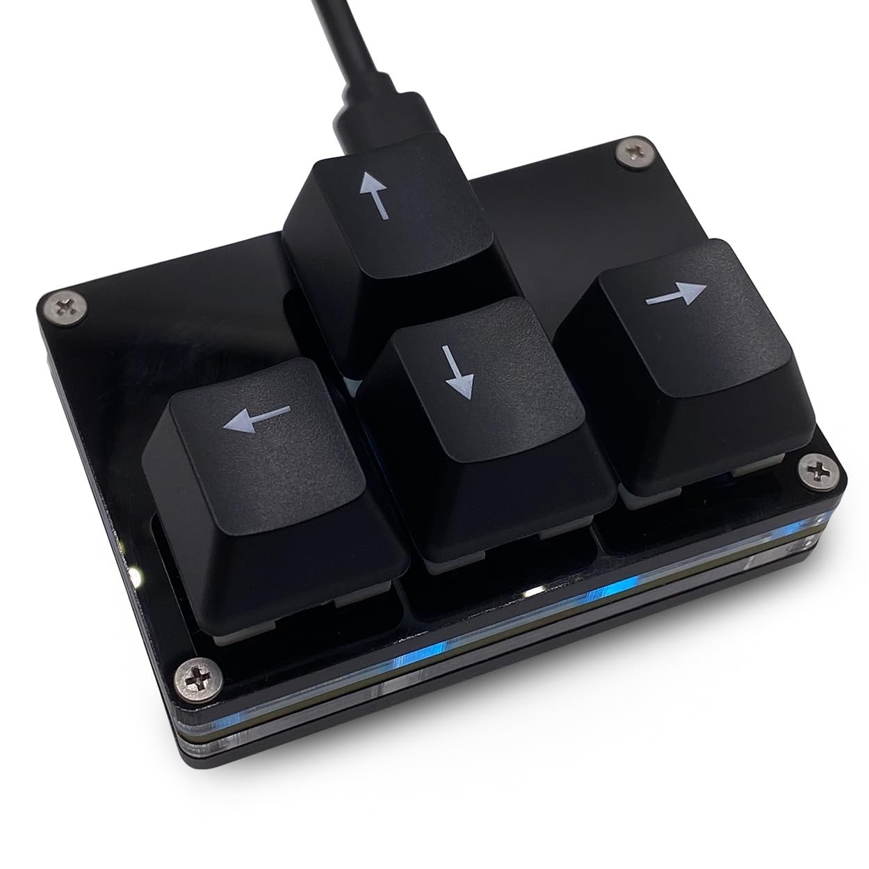 Mini 4-Key Keypad WASD Arrow Key Keycaps Keyboard One-Handed Mechanical Gamin...