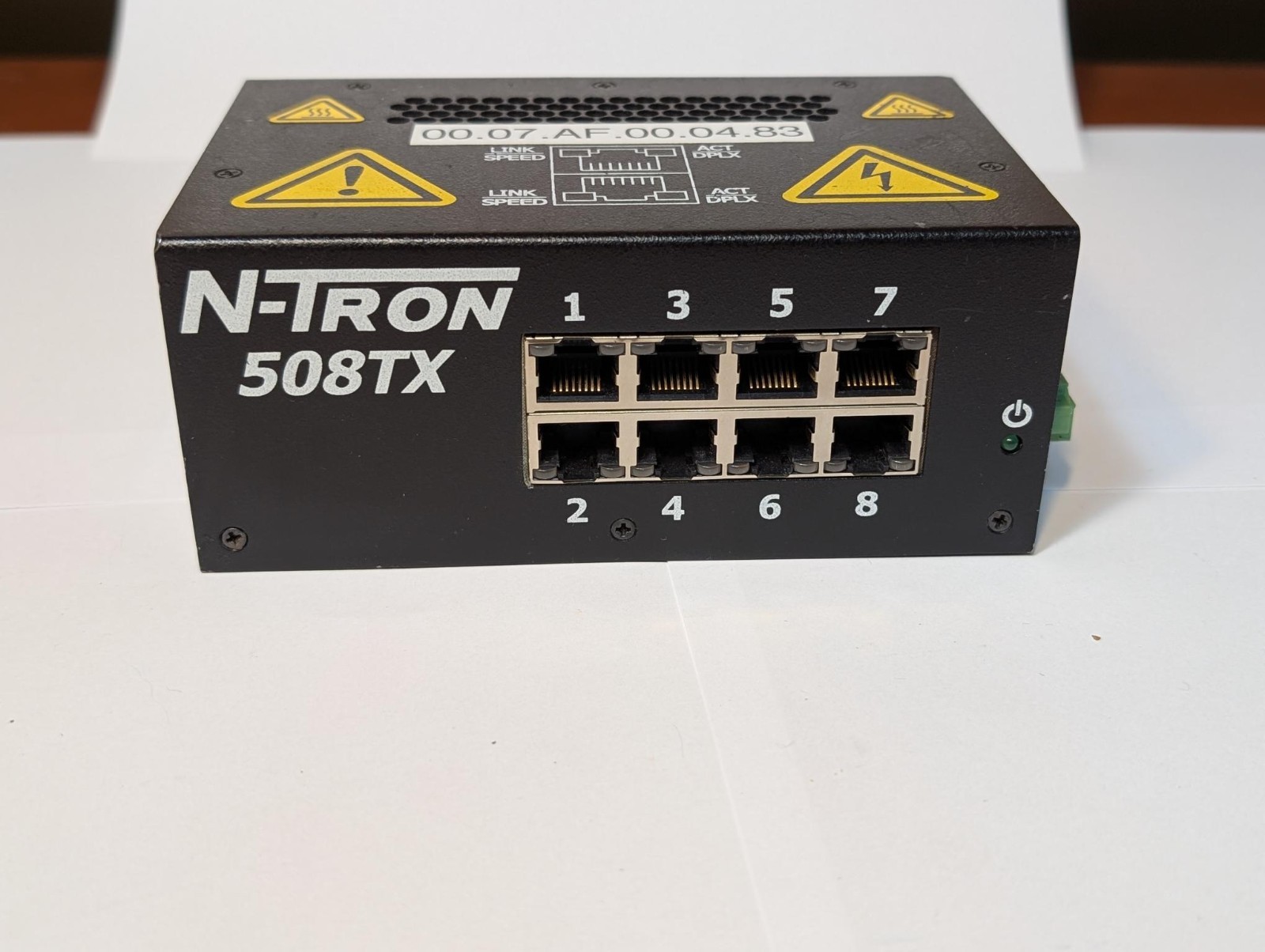 N-Tron 508TX-A managed switch with IGMP Snooping enabled
