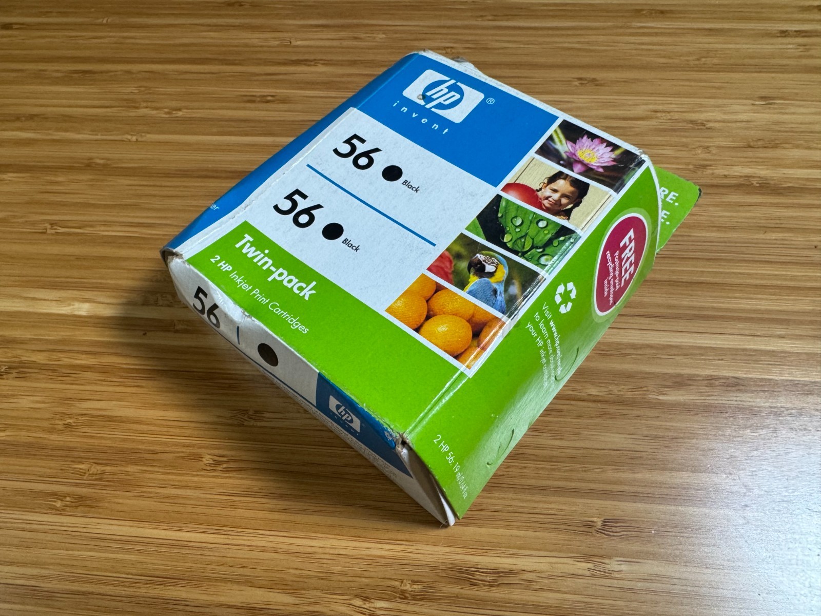 HP56 Black Ink EXP 3/08 SEALED New IN BOX Twin Pack Genuine HP