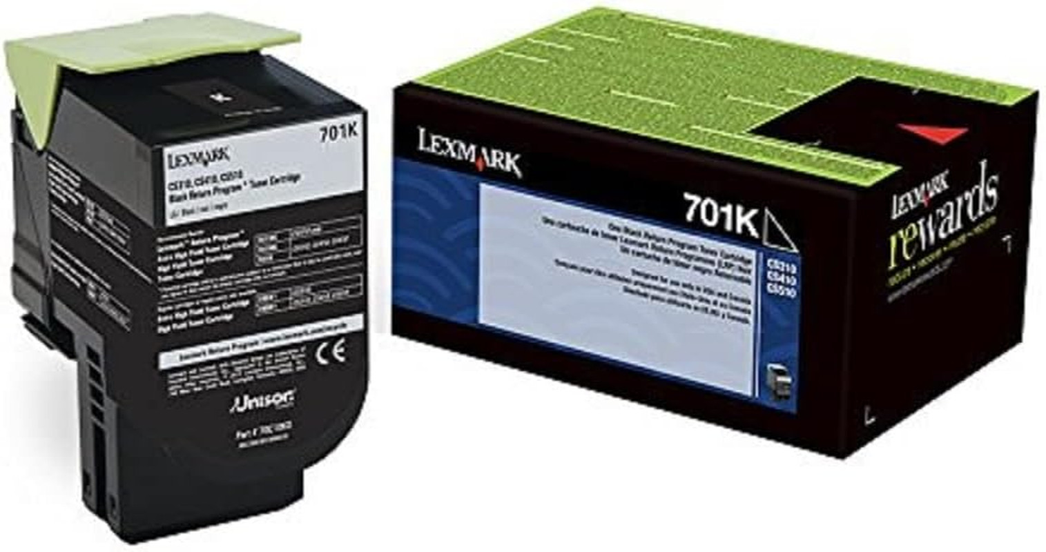 Lexmark 70C10K0 Black Return Program Toner | Unison Toner with 1000 Page Yield a
