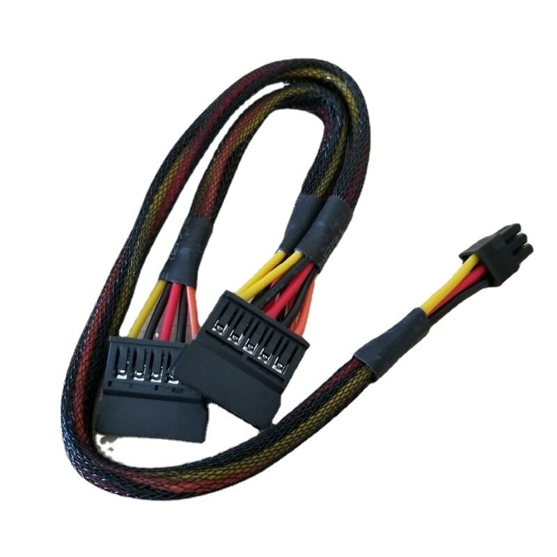 6Pin to 15Pin SATA Power Cable for DELL Vostro 3650 3653 3655 Computer HDD SSD