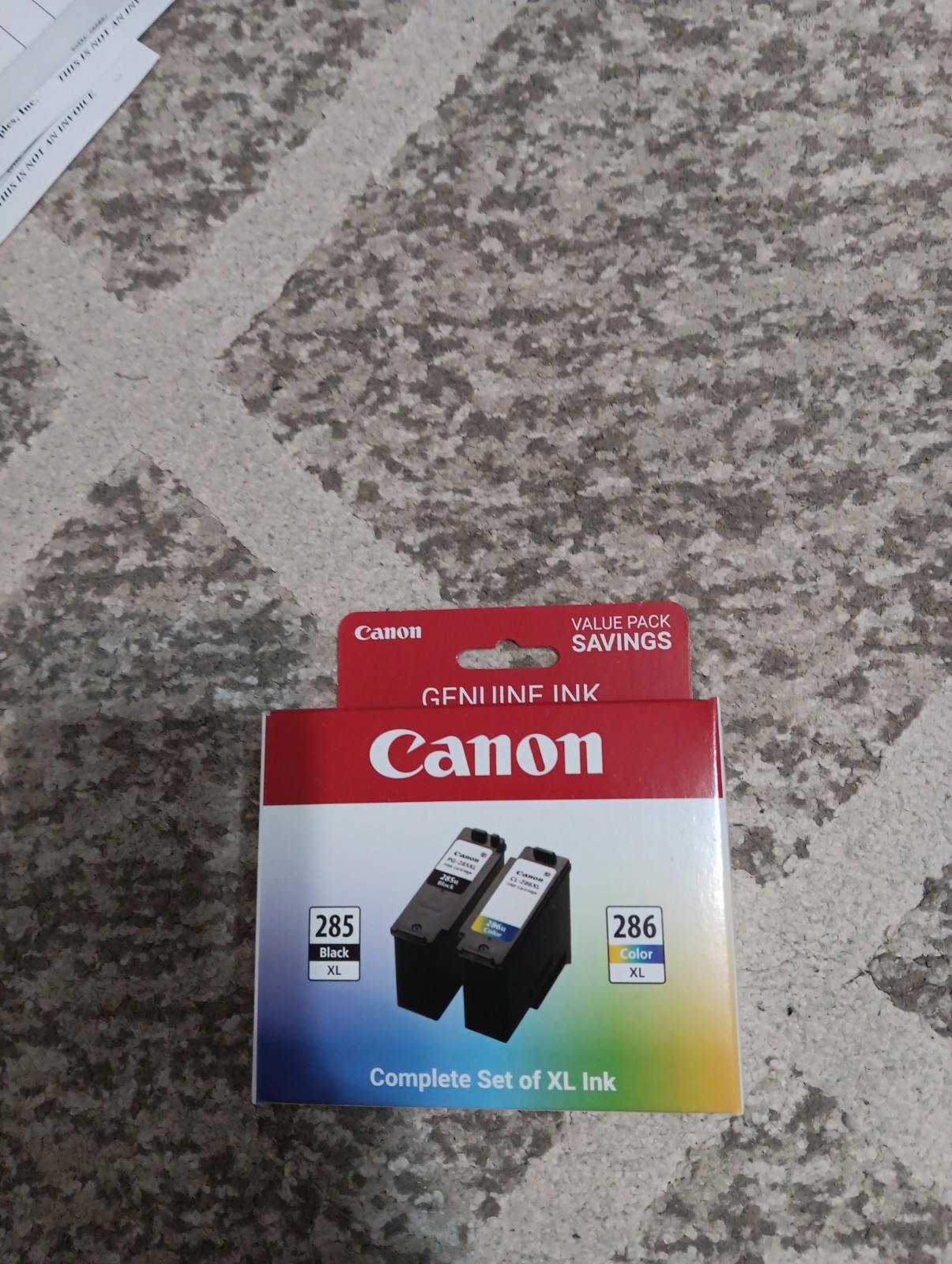 Authentic Canon PG-285 XL Black & CL-286 XL Color Ink Cartridges BRAND NEW