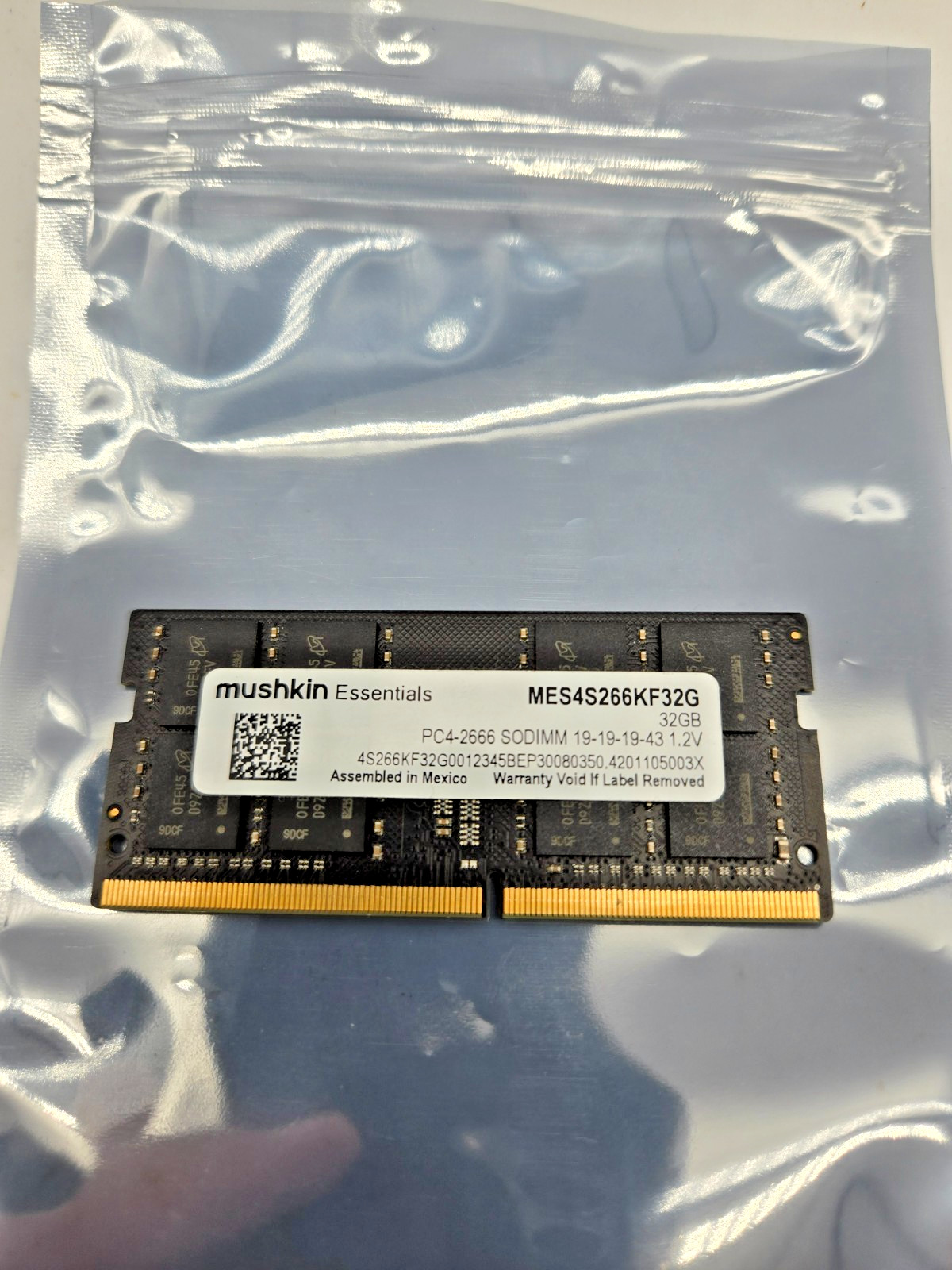Mushkin Essentials 32GB DDR4 PC4-2666 SODIMM RAM MES4S266KF32G