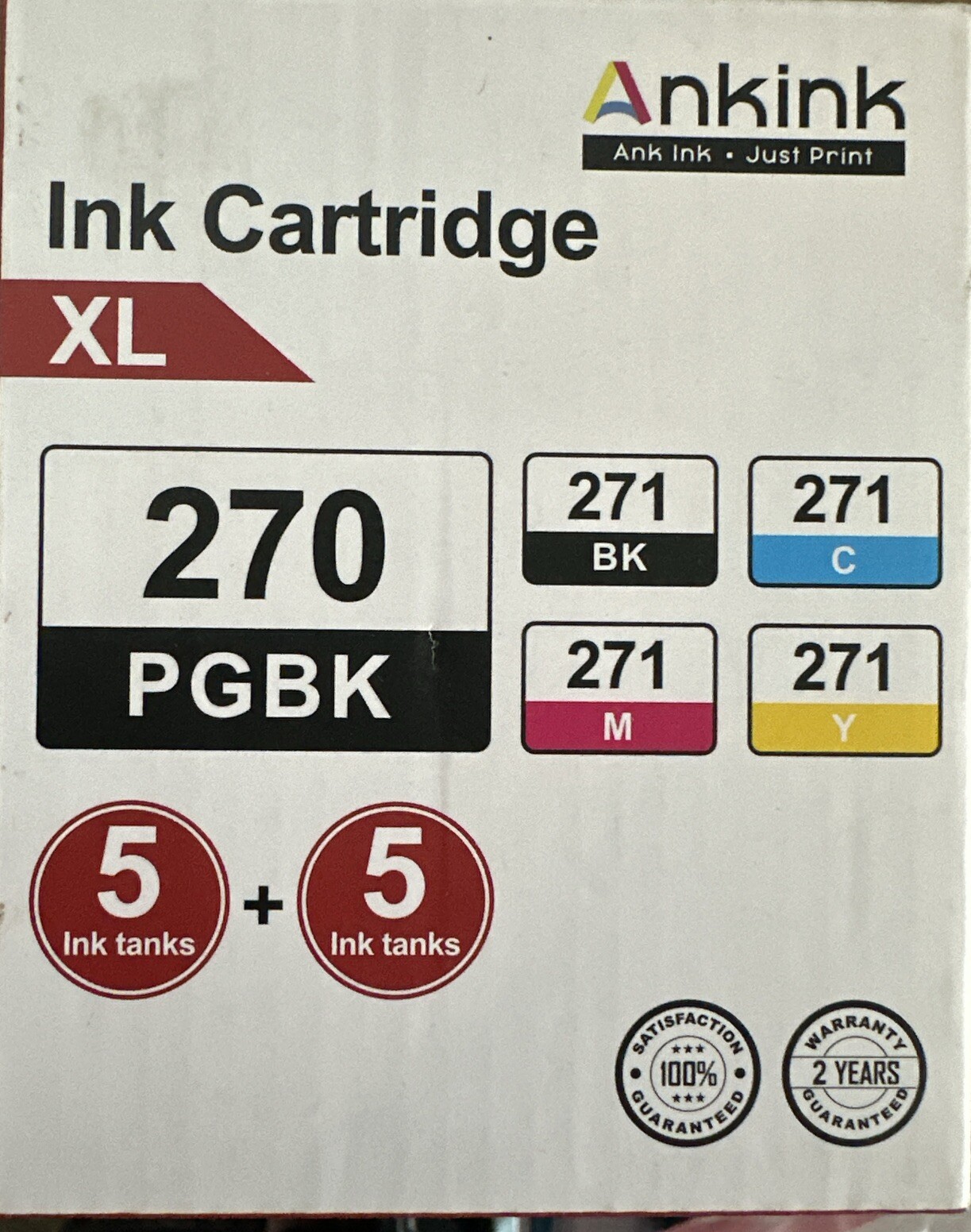 Ankink Compatible with Canon PGI-270XL&CLI-271XL 10-pack