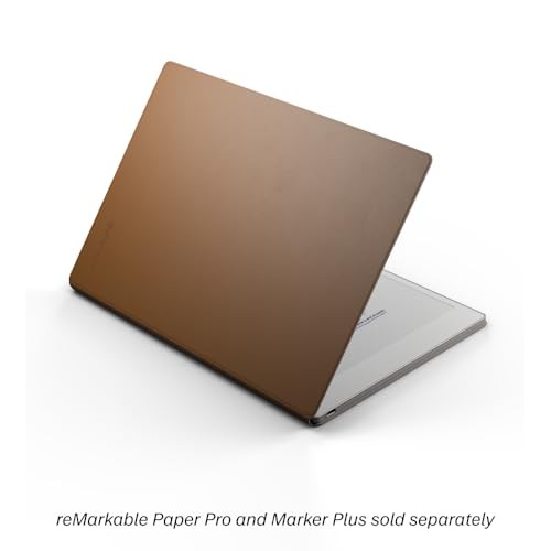 REMARKABLE PAPER PRO PREMIUM LEATHER BOOK FOLIO CASE - BROWN-M | PREMIUM - M