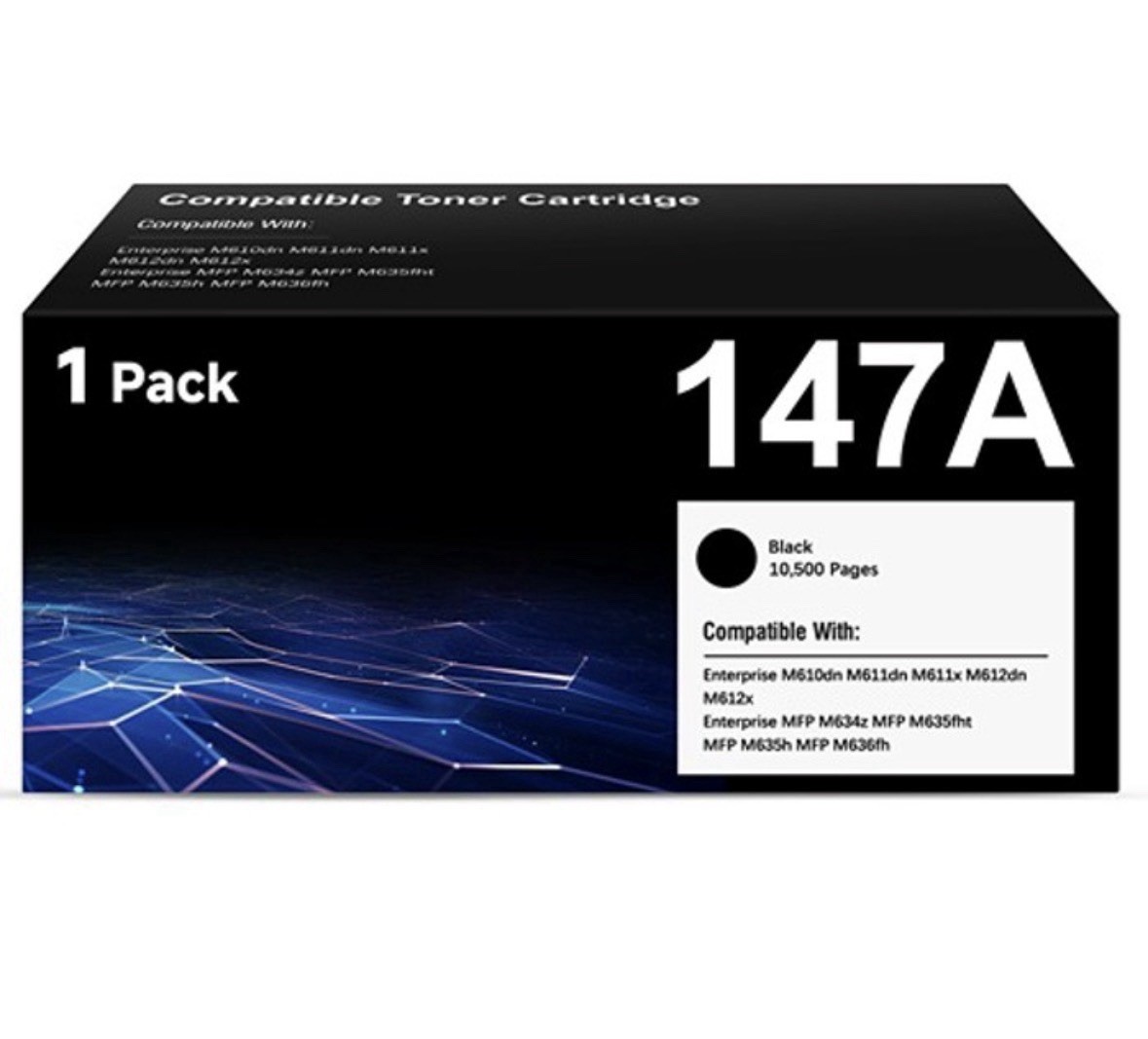 1 Pack With Chip W1470A Toner Compatible With HP 147A LaserJet M611dn and more
