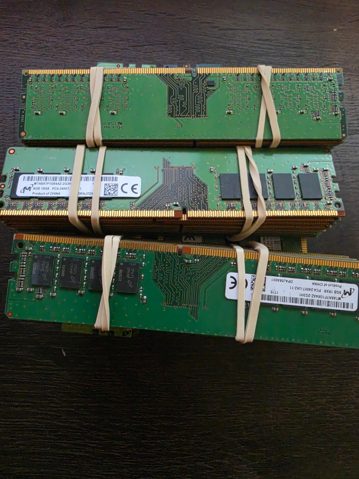 Lot of 10x  8GB DDR4 PC4 Desktop RAM Memory- Mixed Speeds & Brands