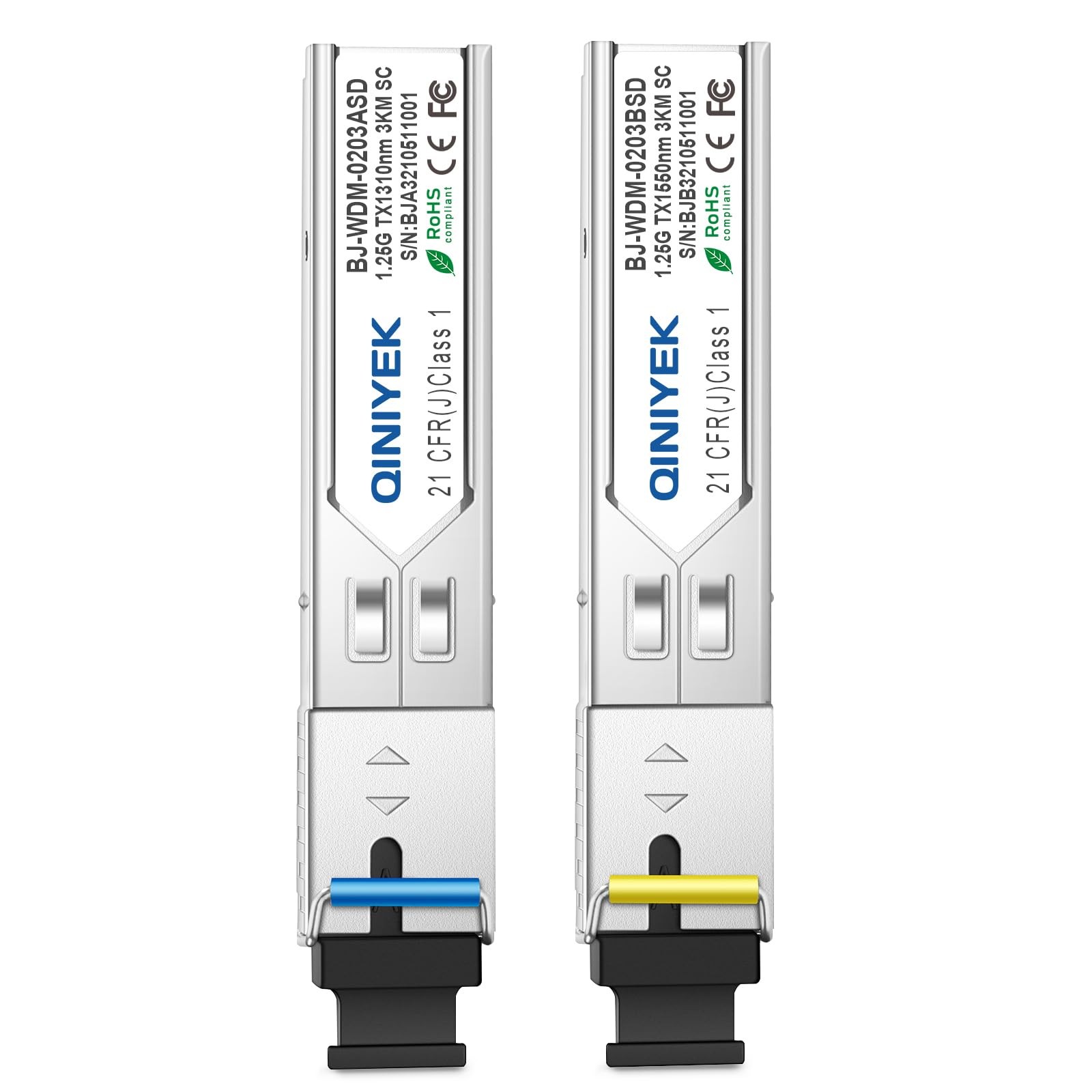 1 Pair Simplex SC Module 3KM 1.25G SingleMode SFP Transceiver 1310/1550nm