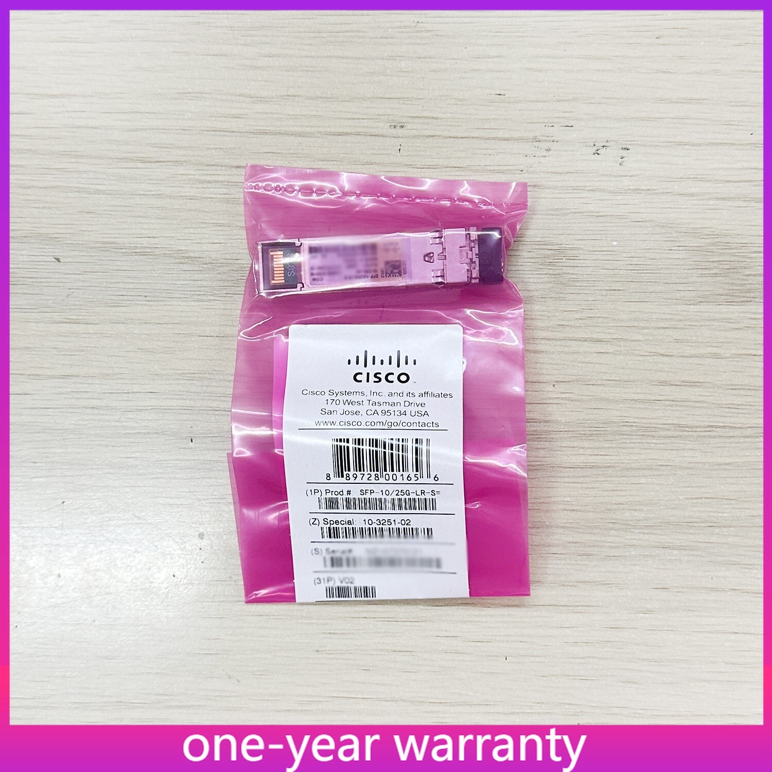 SFP-10/25G-LR-S Cisco 10/25GBASE-LR SFP28 Module 1310nm 10km SMF LC (Hologram)