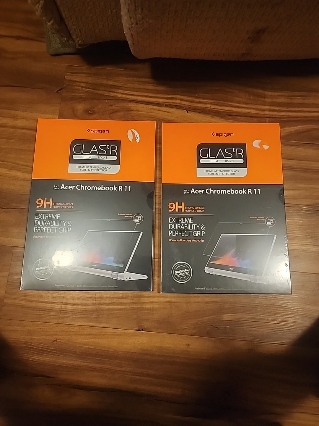 Lot (2) Spigen Acer Chromebook R 11 GLAStR SLIM 9H Tempered Screen Protector NEW