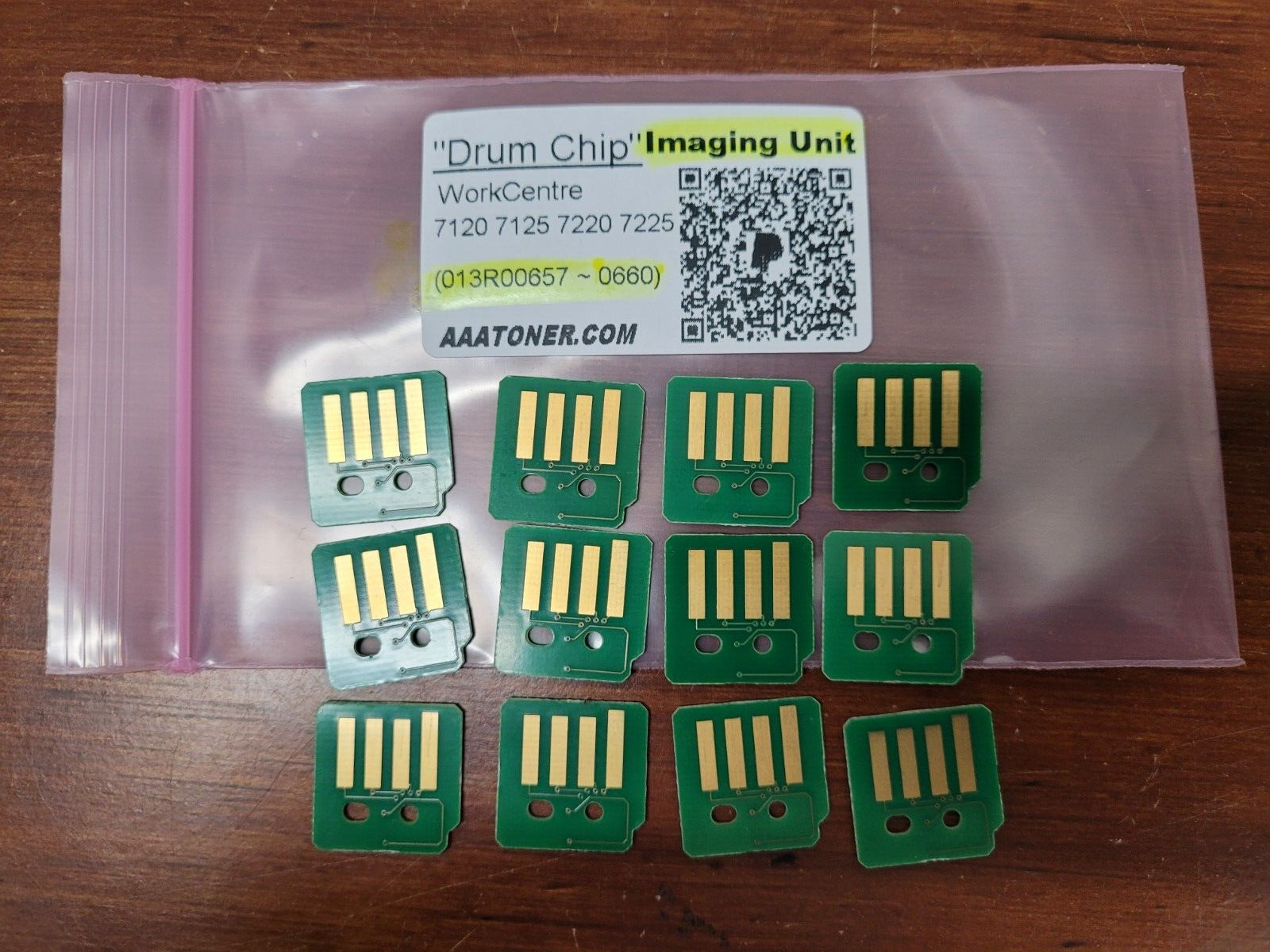 12 x DRUM Chip (IMAGING UNIT) for Xerox Workcentre 7120, 7125, 7220, 7225 Refill