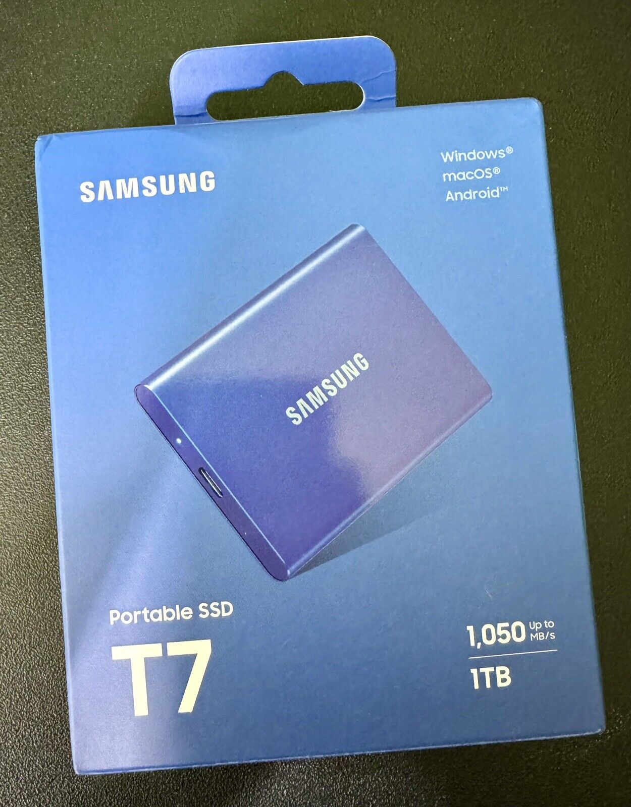 Samsung Portable SSD T7 1TB USB 3.2 Gen2 External Storage 1050MB/s MU-PC1T0H/WW