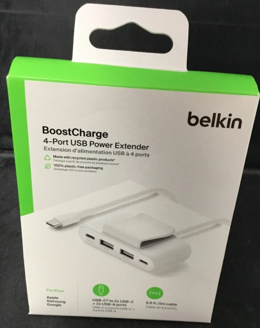 Belkin BoostCharge 4-Port USB Power Extender - OPENBOX