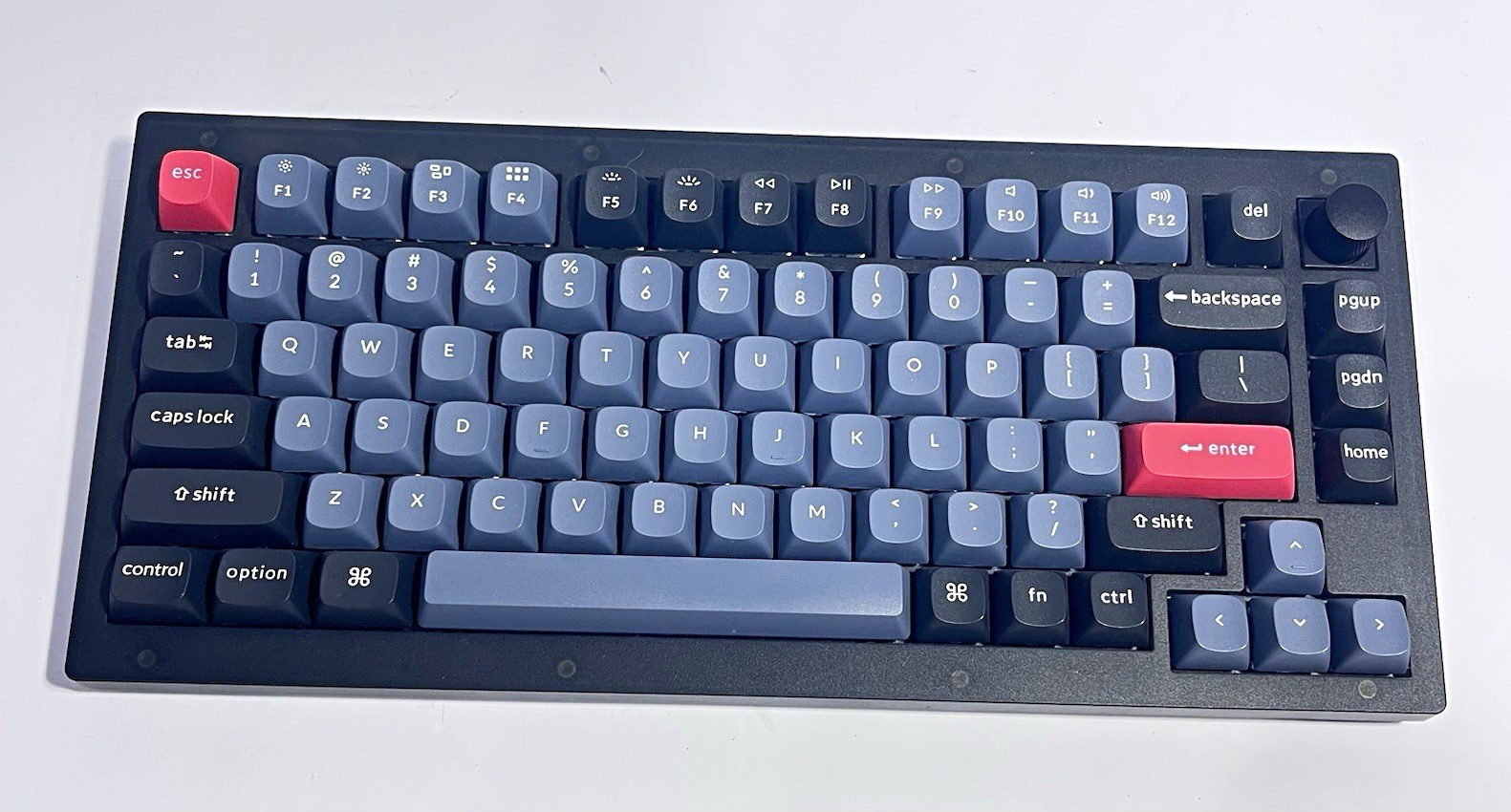 Keychron V1 75% Custom Mechanical Keyboard Knob Version Wired QMK/VIA Mint