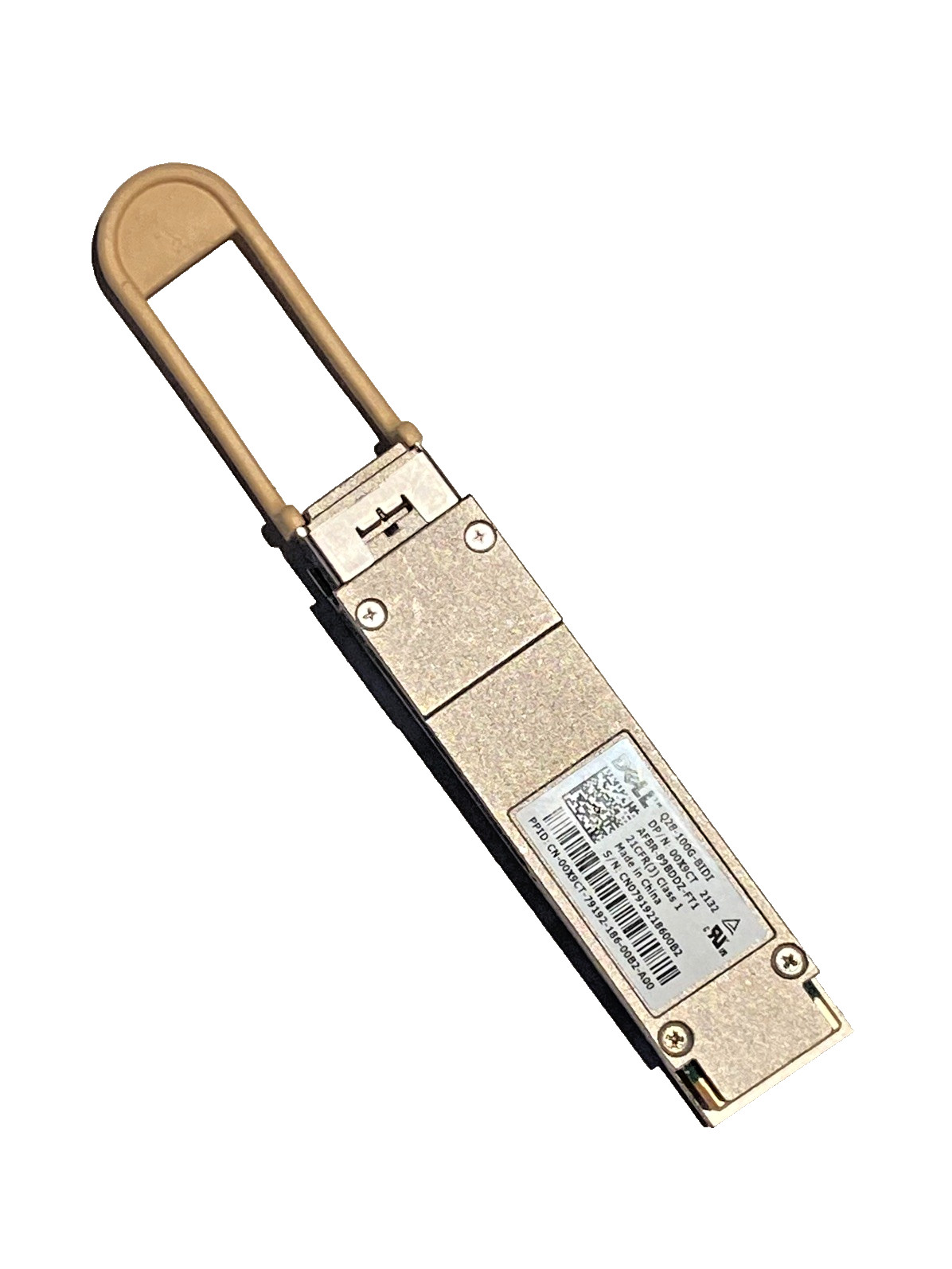 Dell 0X9CT Q28-100G-BIDI 100GbE MMF Optical Transceiver - AFBR-89BDDZ-FT1 - Used