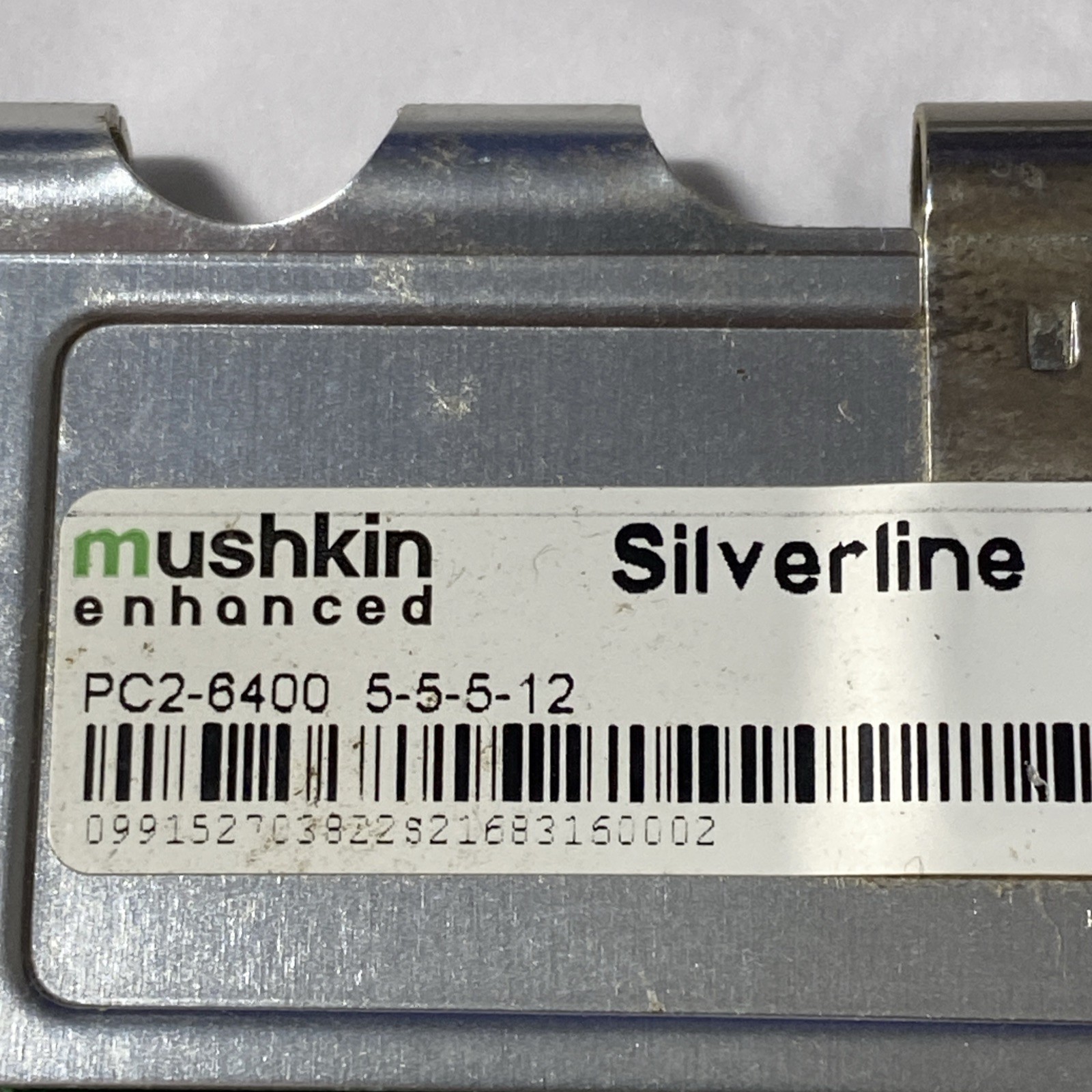 Mushkin Enhanced Silverline 1GB DDR2 DIMM PC2-6400 240-Pin 991527