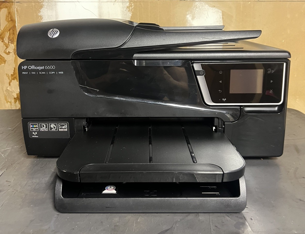 HP OfficeJet 6600 Printer. Clean/Tested. Comes with Ink and Power Cord. 