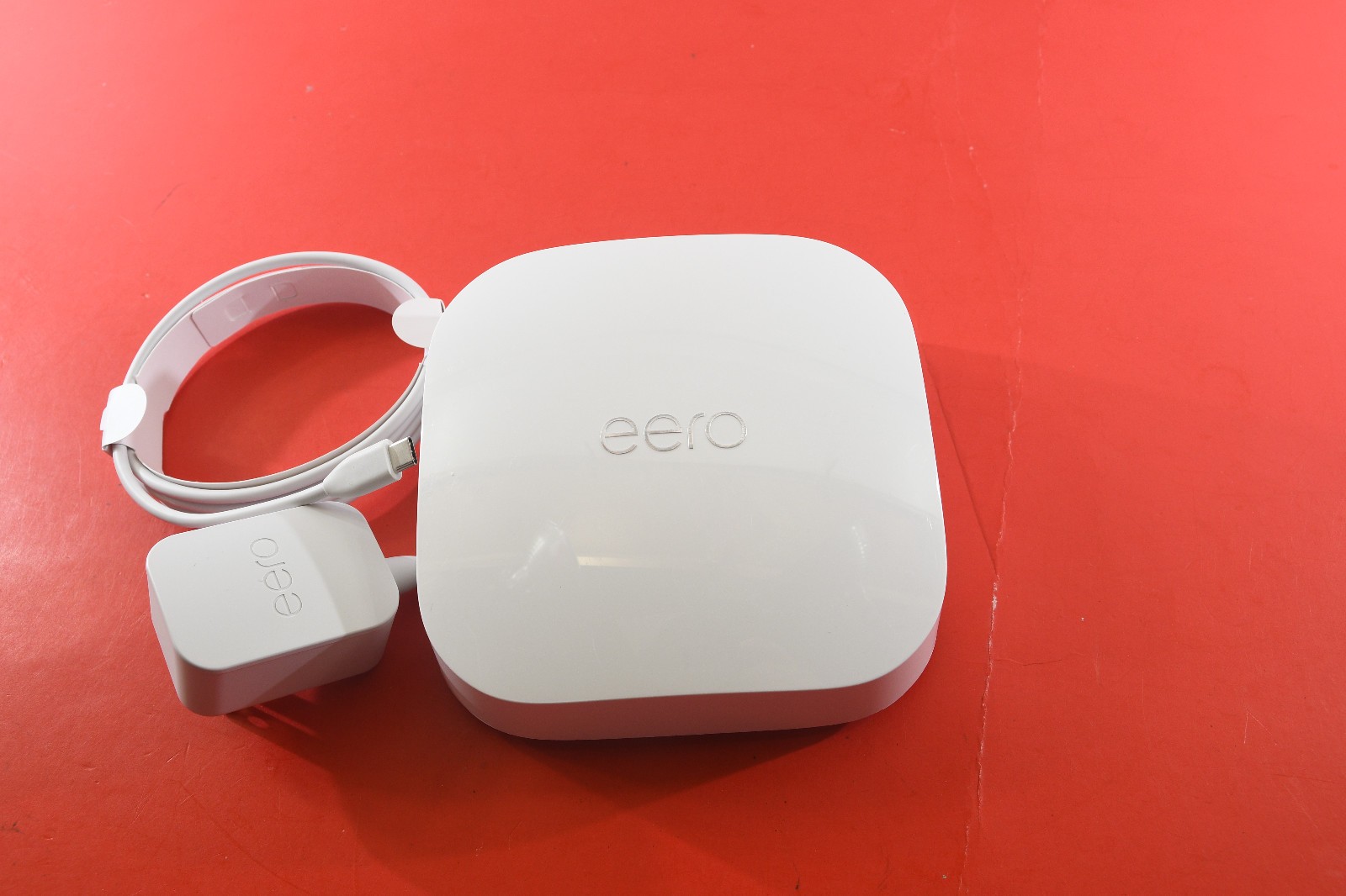 eero Pro 6E S010001 Tri-Band WiFi 6E Mesh Router bundle w/ Power Adapter Tested