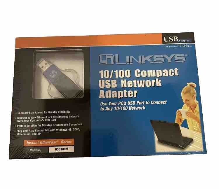 Linksys 10/100 Compact USB Network Adapter Brand Model USB 100m New Sealed
