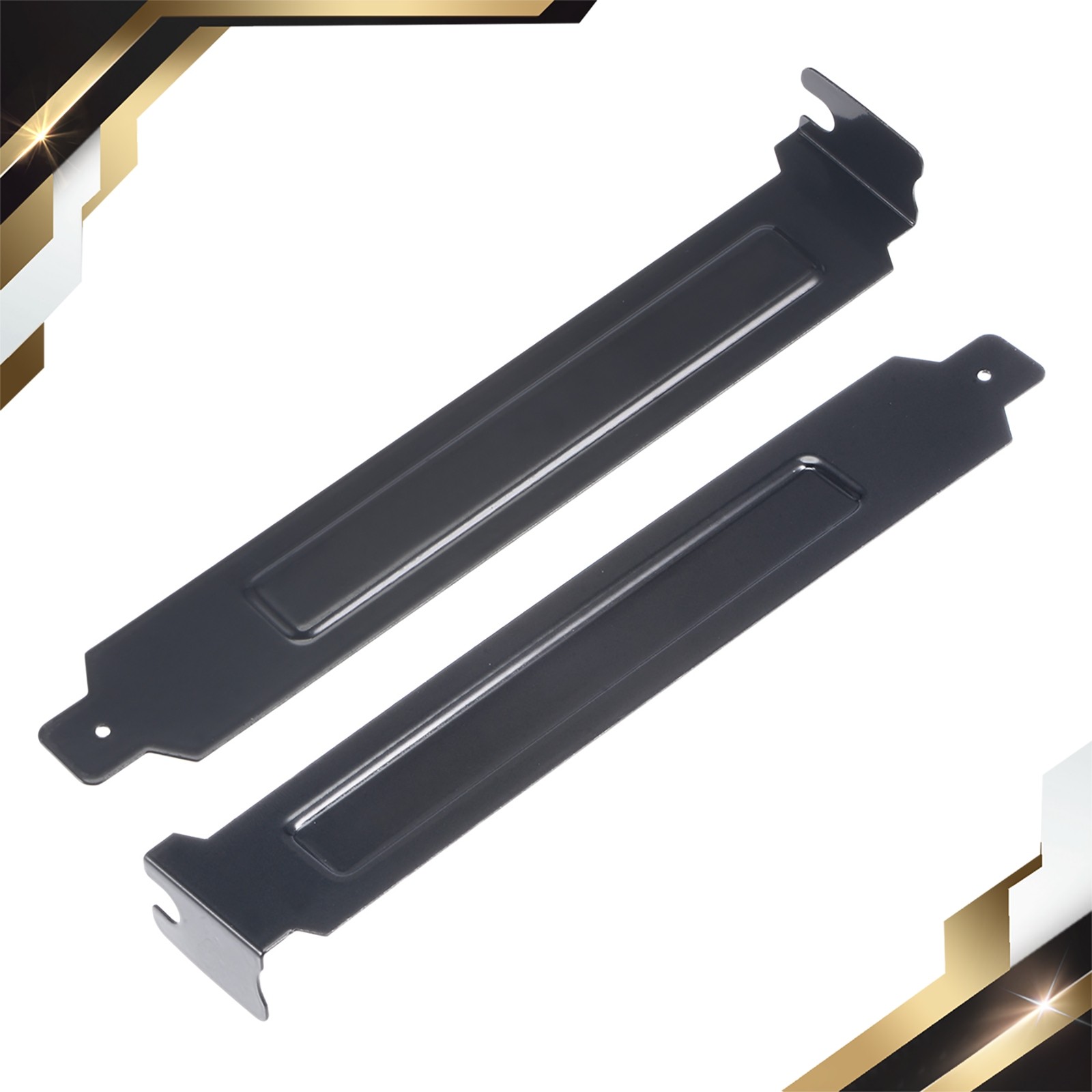 5 x PCI Slot Covers with Screws for PC Case Dustproof Black