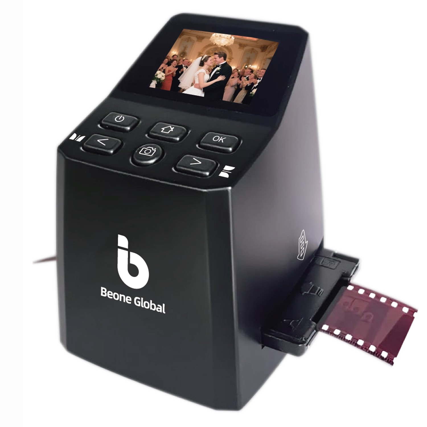 BEONEGLOBAL ClearScan MINI Film Scanner 16MP Slide & Film Scanner, Converts 35mm