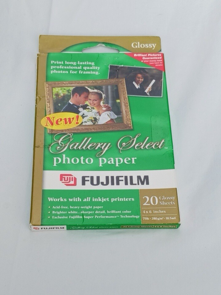 Fujifilm • Gallery Select Photo Paper 4x6 Glossy • 20 Sheet Pack