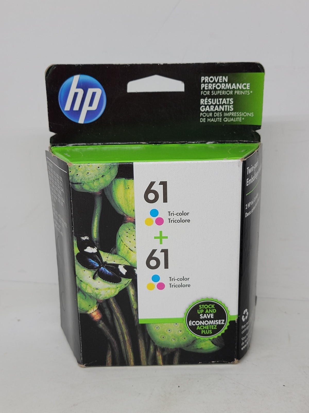 Genuine OEM HP 61 Tri-Color Ink Cartridge Twin Pack (New & Sealed Exp. 07/2016)