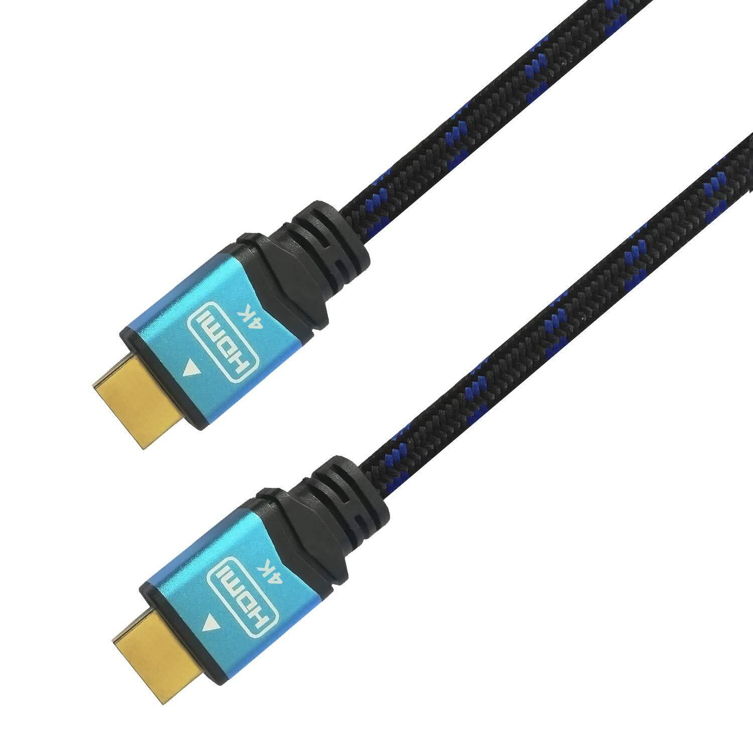 AISENS HDMI Cable V2.0 Premium High Speed/HEC 4K@60HZ 18GBPS, A/M-A/M, Black/Blu