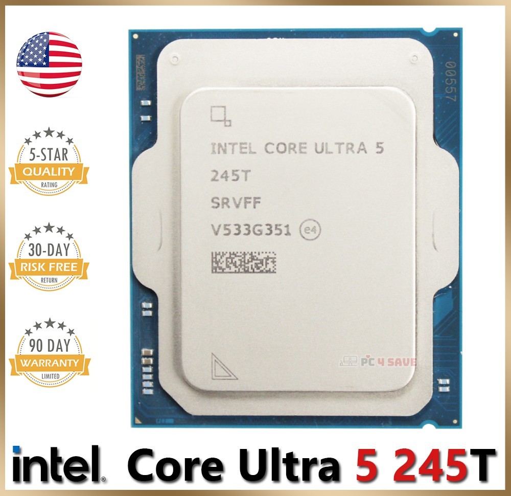 Intel Core Ultra 5 245T CPU SRVFF 14-Core 5.1GHz Turbo Desktop Processor LGA1851