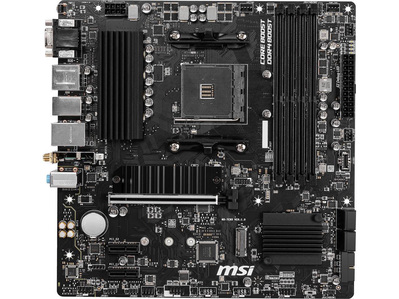 MSI PRO B550M PRO-VDH WIFI AM4 AMD B550 SATA 6Gb/s USB 3.0 Micro ATX AMD Motherb