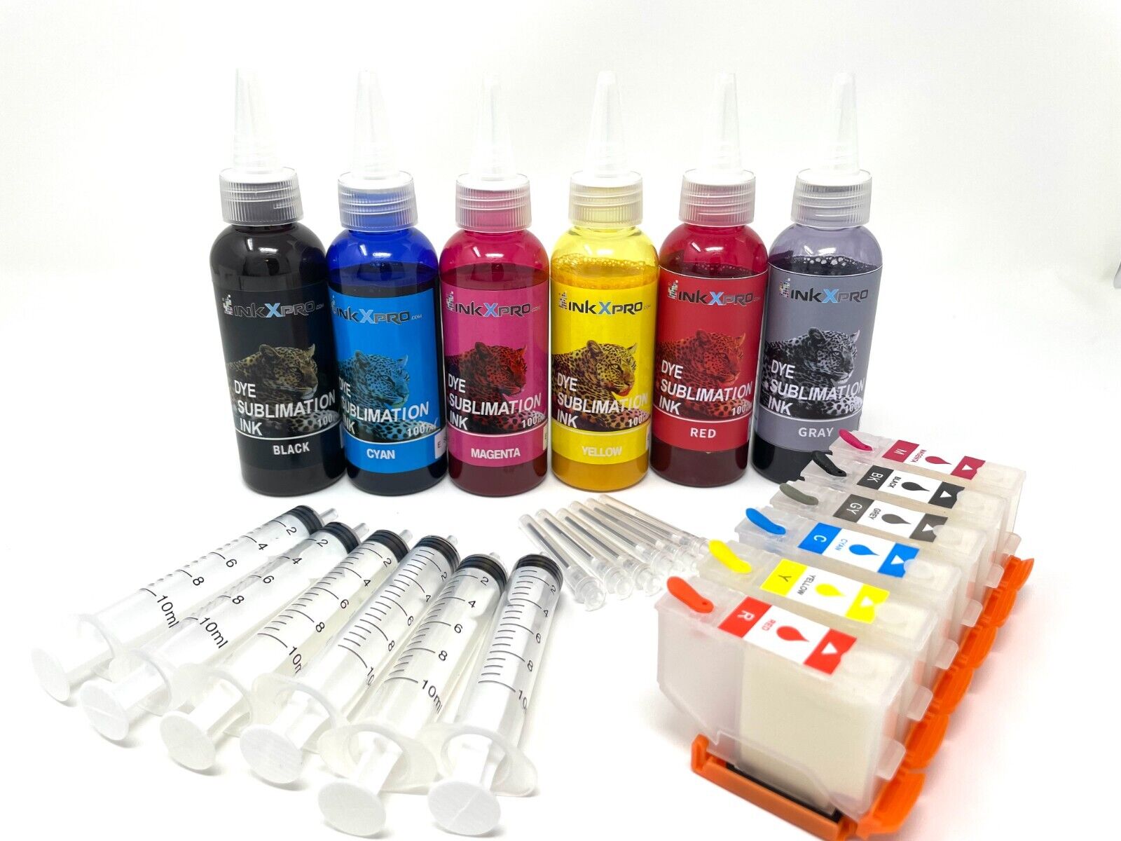 XPRO 6X100ml Dye Sublimation Ink Chipless refill kit for Epson Photo HD XP-15000