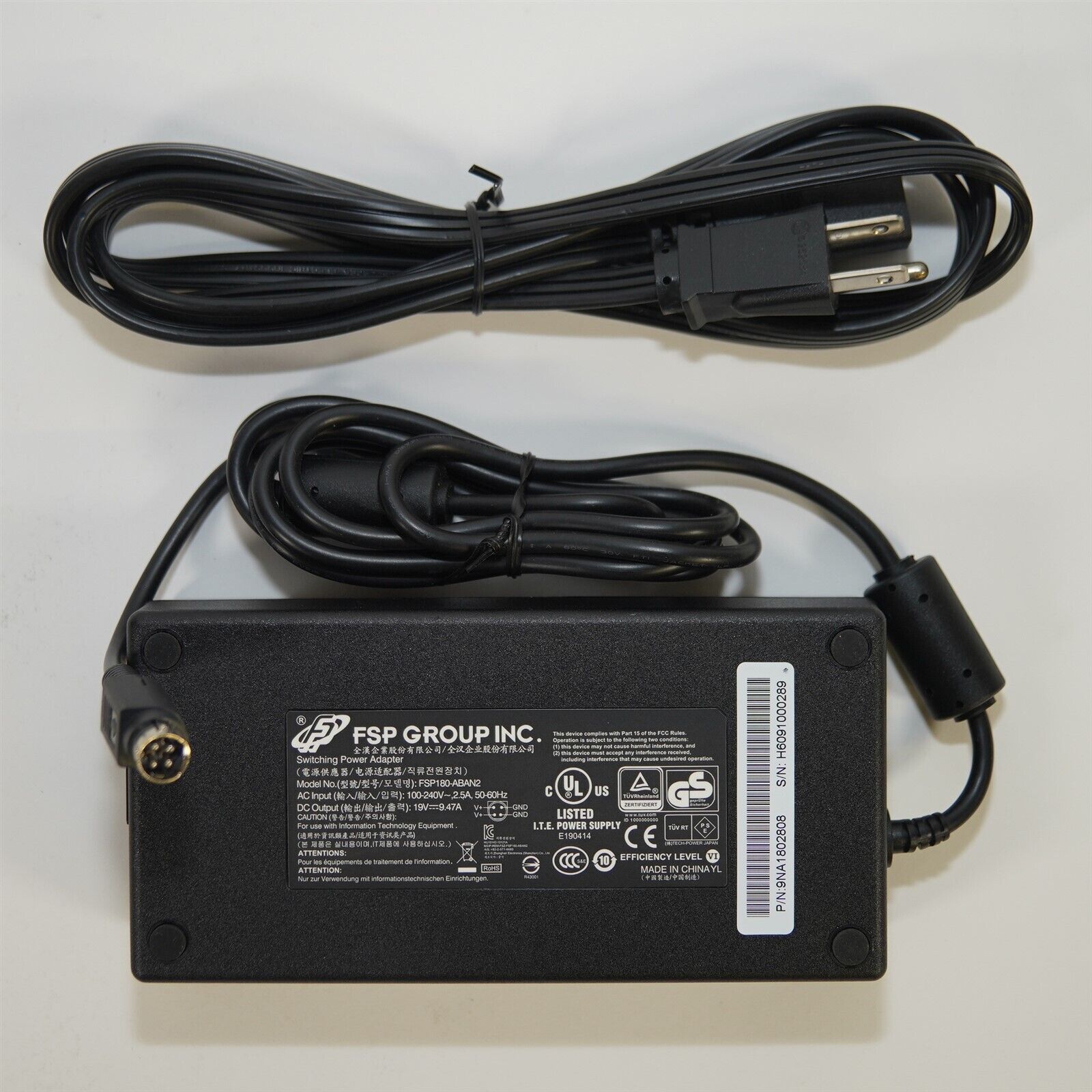FSP Group 4-Pin 19V/9.47A Switching Power Supply Adapter with Cord FSP180-ABAN2