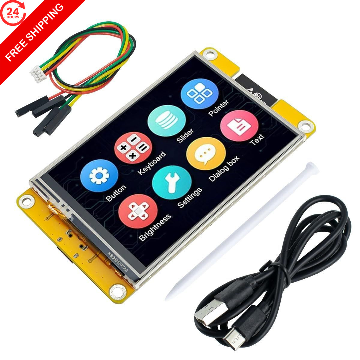 Hosyond 3.5'' 320x480 Touch Screen ESP32 Display with WiFi+BT, ST7796U 3.5"