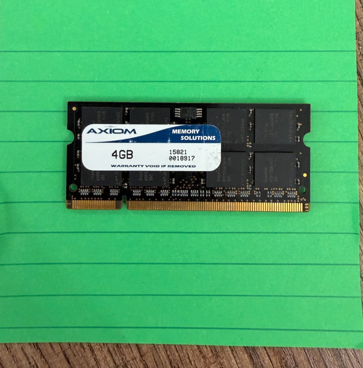 1 Axiom 4GB DDR3-1600 (PC3-12800) SO-DIMM Laptop -used tested-Working