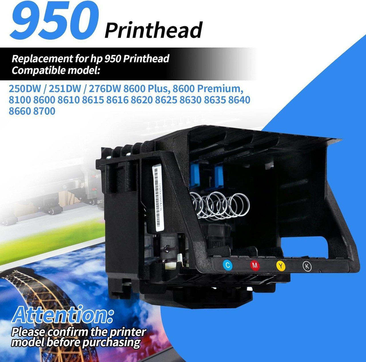 Printhead Printer Head Fits For HP Officejet 276DW 251DW 8100 8625 8640 8650