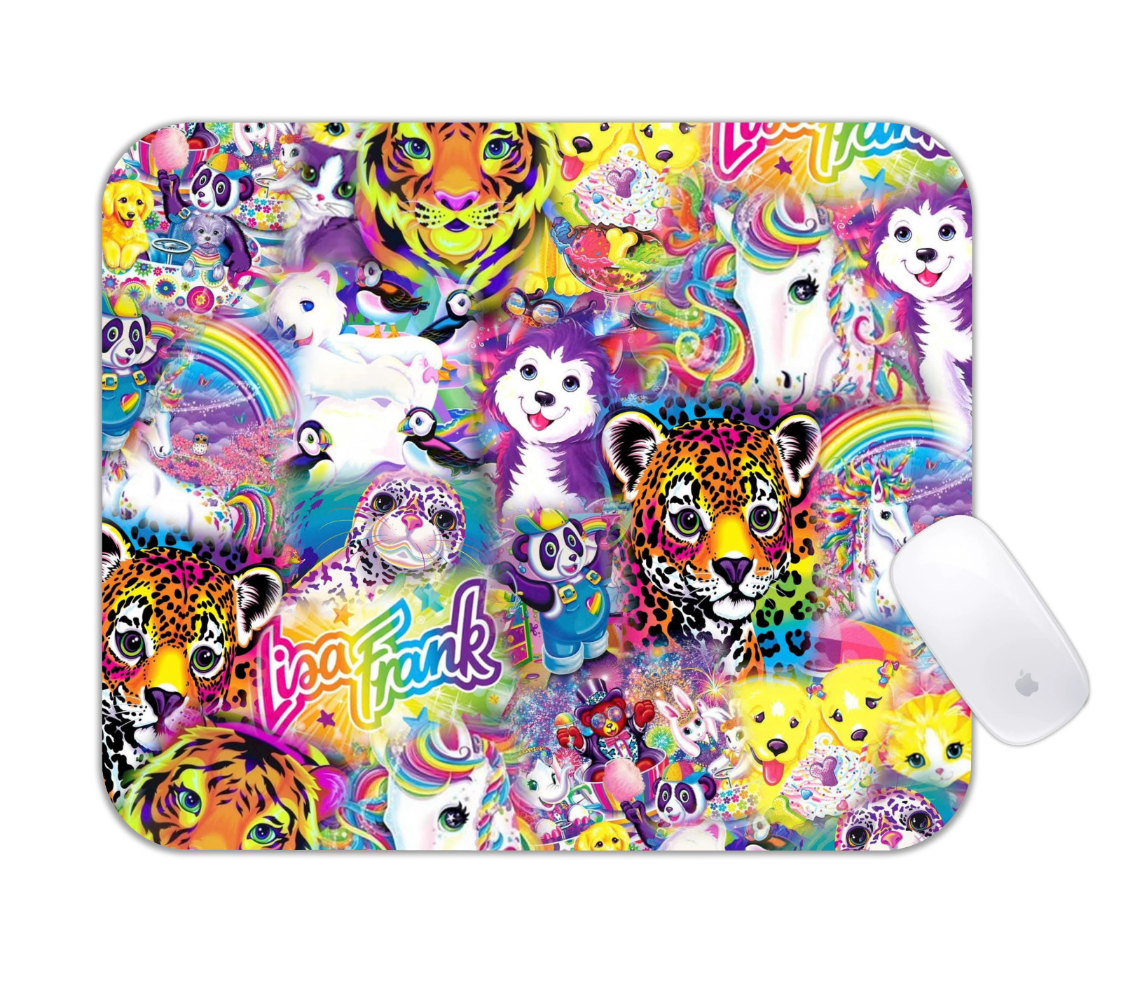 Lisa Style Colorful Cartoon Desk Mat Retro Kids Gaming Mouse Pad