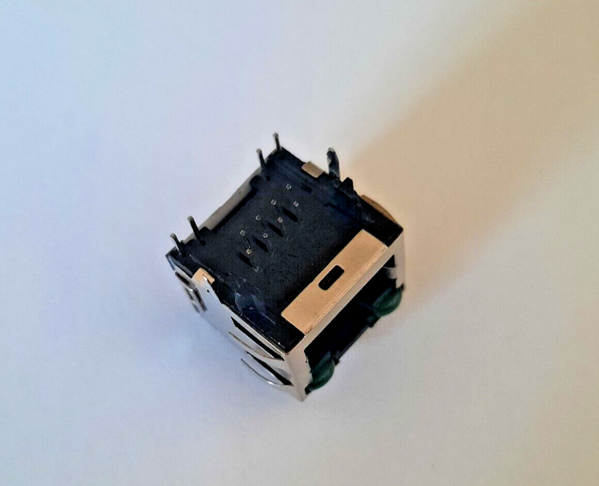 12pcs AMP, 1116173-5 CONNECTOR RJ-45 8 POS, 2.04MM SOLDER RA THRU-HOLE, 1 PORT