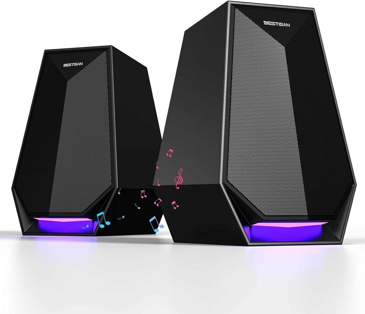 USB Powered RGB Gaming Speakers for Computer  FAST SHIPPING 24 HRS