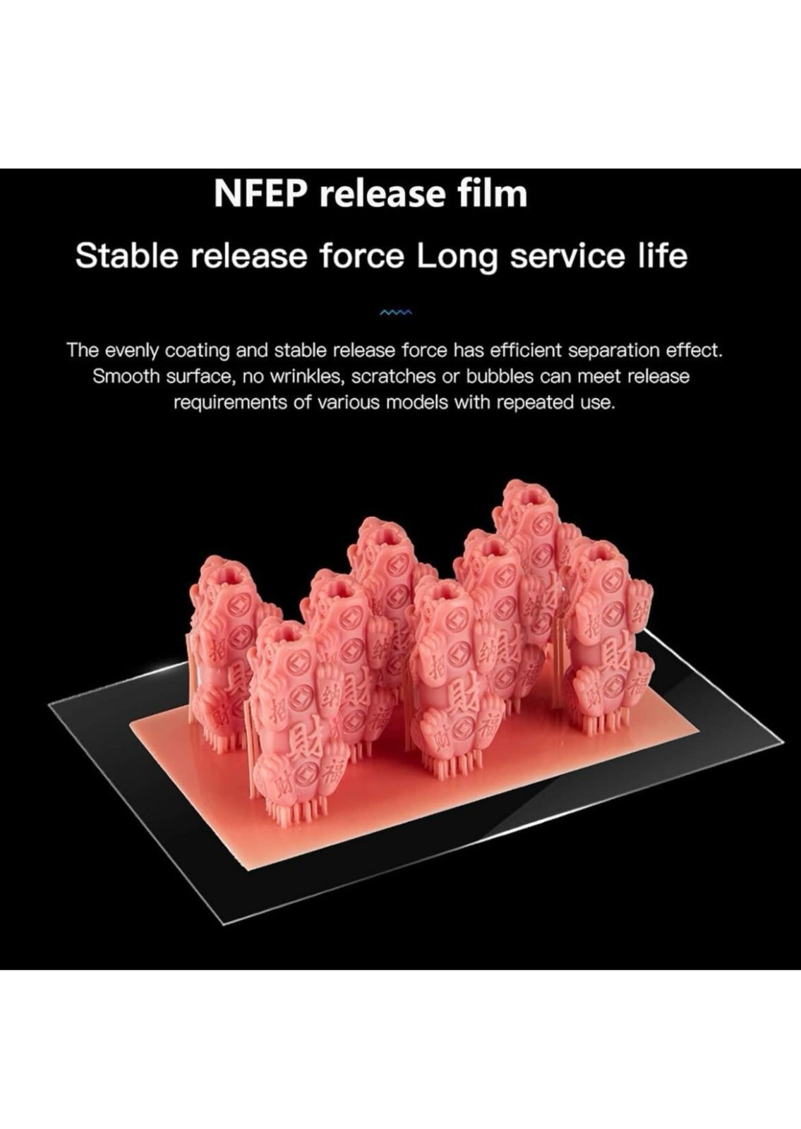 KOYOFEI 3PCS NFEP Film for Resin 3D Printer, nFEP(PFA) Release 275x190mm*0.2mm 