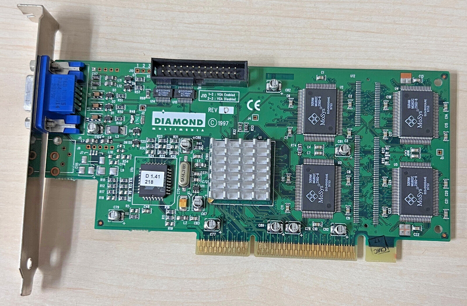 DELL DIAMOND FIRE 1K PRO AGP ATX 8 T3 VGA CARD 0006305C  6305C  23130029-402