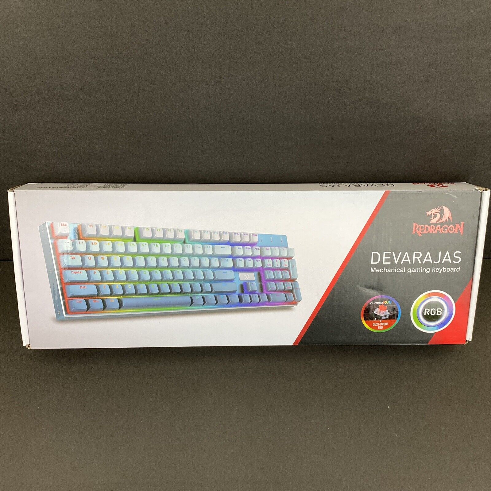 Red Dragon K556 RGB Backlit Wired Mechanical Gaming Keyboard Blue - Red Switches