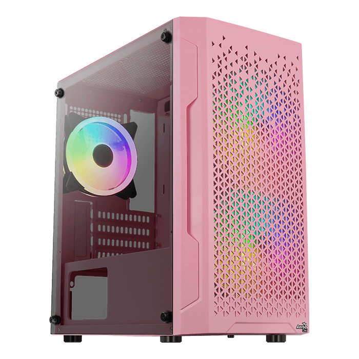 Aero cool trinity mini pc case-pink