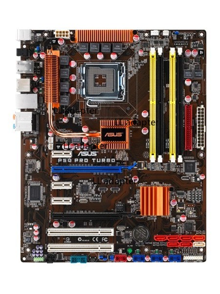 For ASUS P5Q PRO TURBO motherboard LGA775 P45 4*DDR2 16G ATX Tested oK