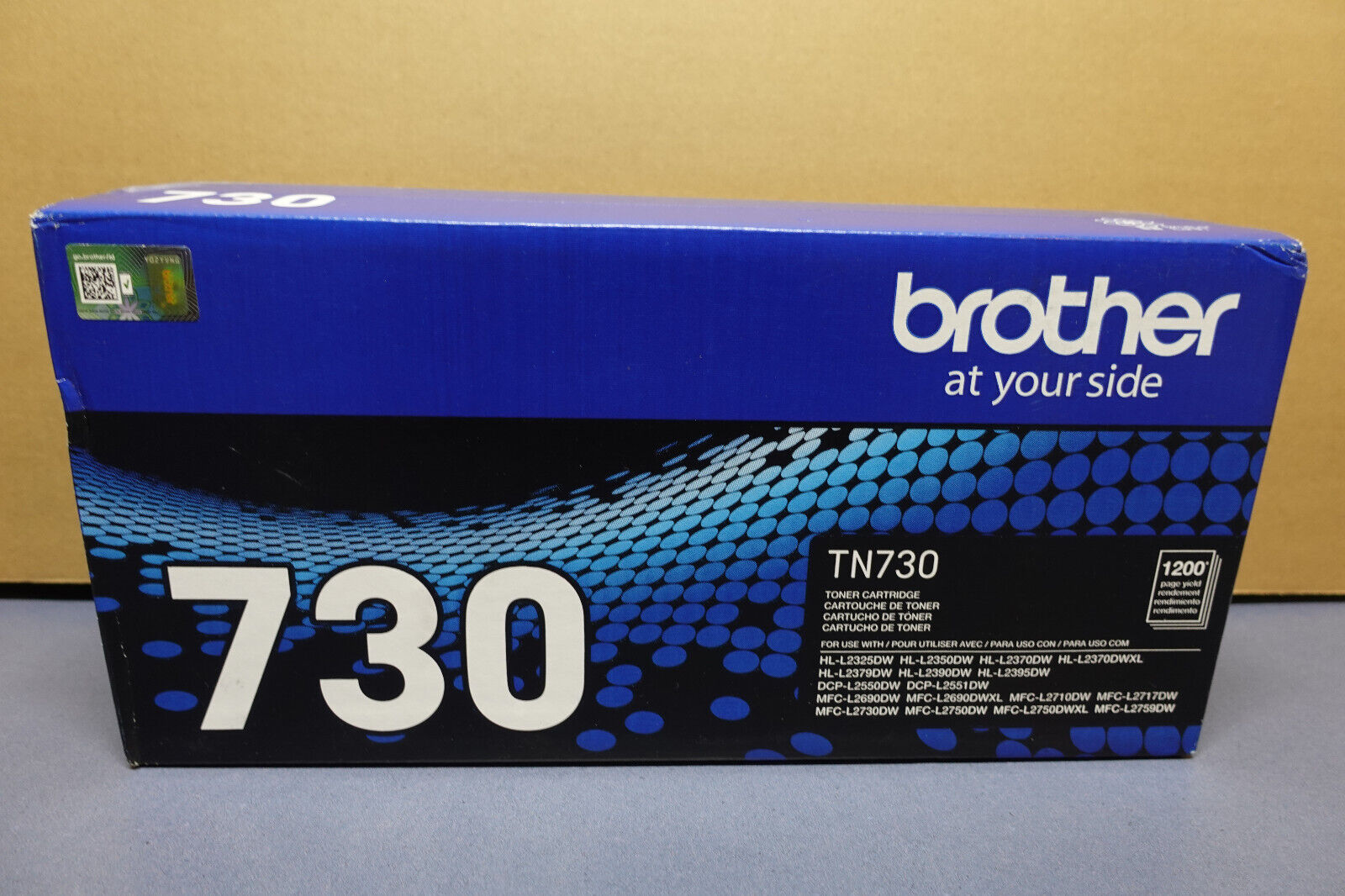 Brother Genuine TN-730 Black Toner Cartridge TN730 New Factory Sealed
